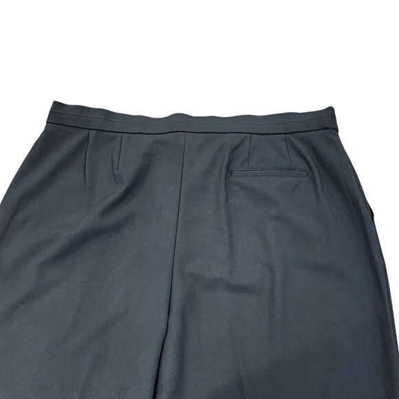 Avenue Womens Plus Size Black Pants Flat Front Straight Leg Stretch Waist 18Tall - Picture 13 of 16